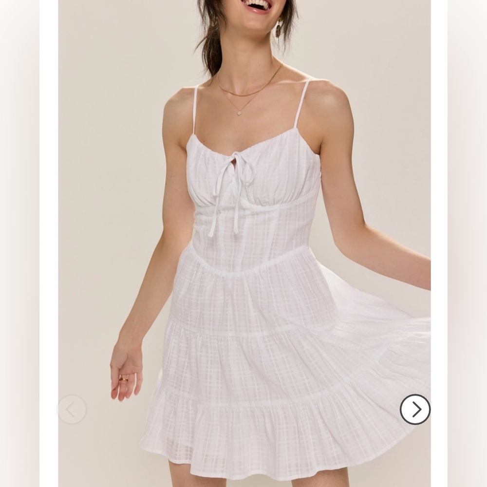 Georgia Textured Tiered Mini Dress